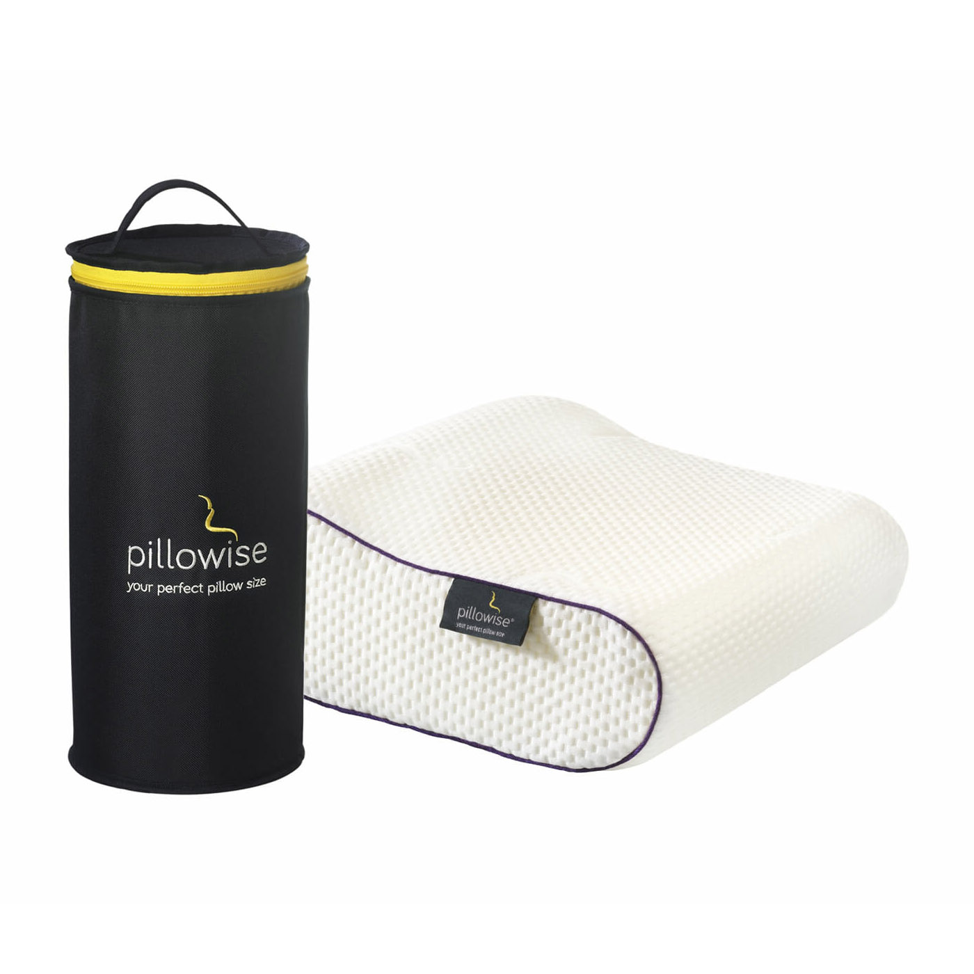 luxehome-pillowise-travel-pillow-purple Travel 6 - Fjólublár - Image 1